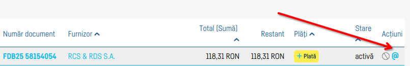 Cum trimiți facturile de furnizori pe email - pasul 4