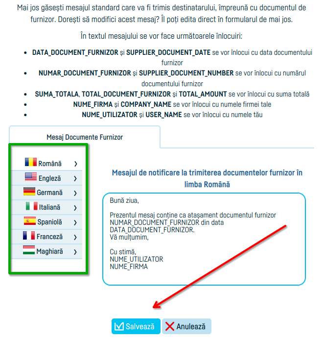 Cum trimiți facturile de furnizori pe email - pasul 10