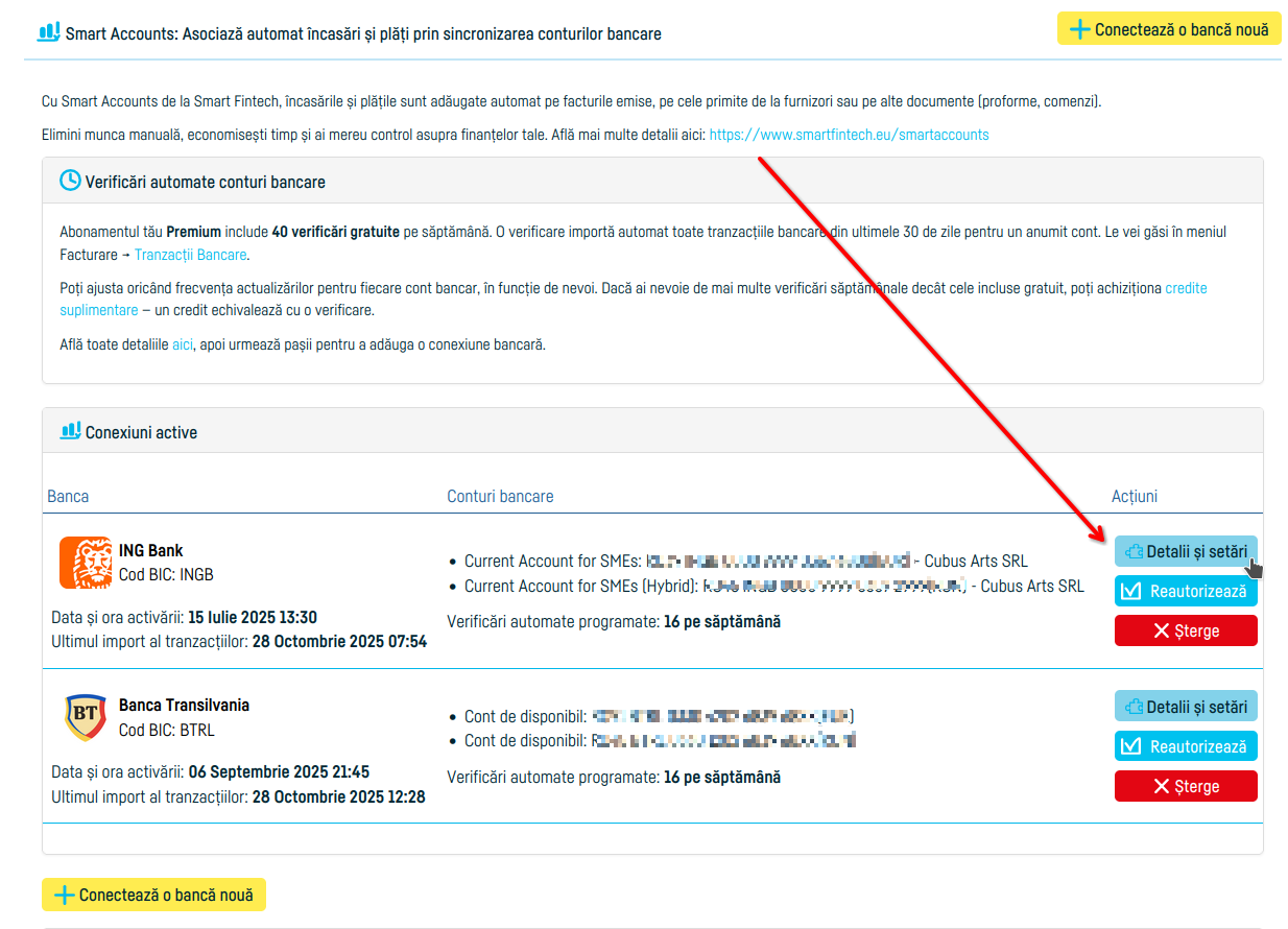 Cum conectezi o bancă pentru asocierea tranzacțiilor - pasul 6