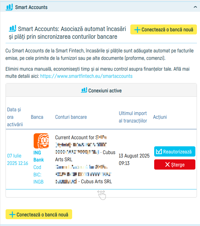 Cum conectezi o bancă pentru asocierea tranzacțiilor - pasul 5