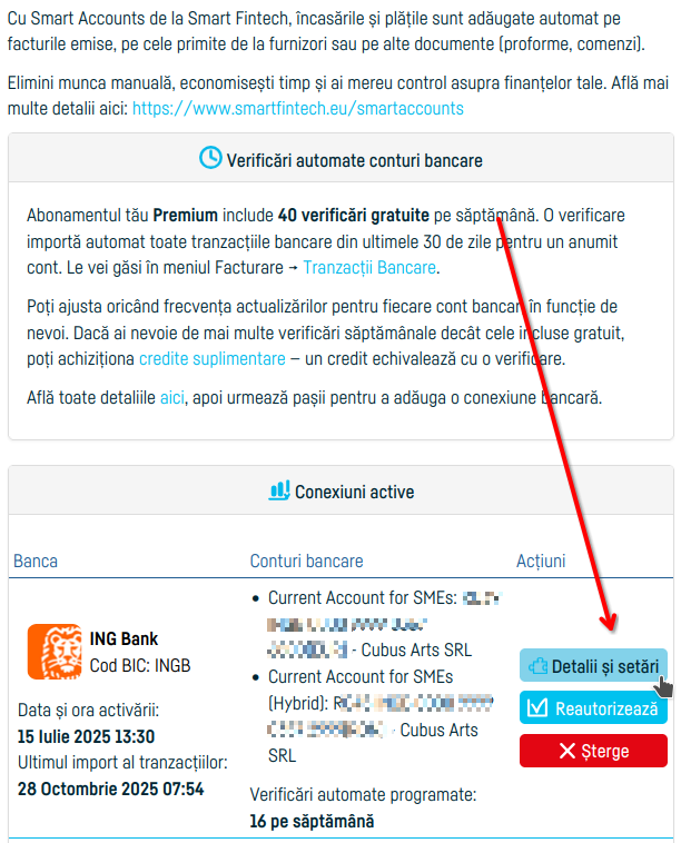 Cum conectezi o bancă pentru asocierea tranzacțiilor - pasul 6