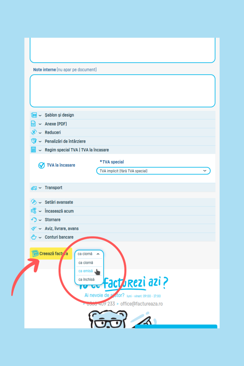 Cum generezi și transmiți e-Factura în SPV ANAF - pasul 13