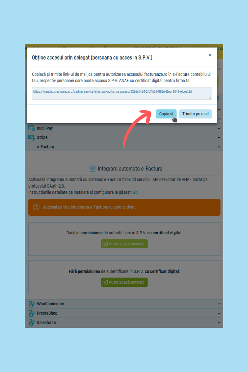 Cum generezi și transmiți e-Factura în SPV ANAF - pasul 7